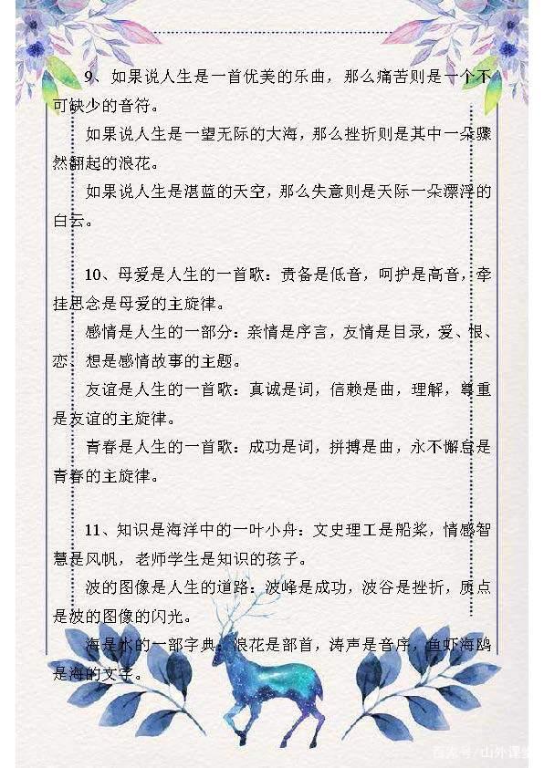100句气势磅礴的排比句,用在作文里“无敌”!阅卷老师拍手称赞 3