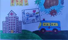 「战疫镜头」孩子们眼中的“疫情”丨兰州晨报绘画作文征集展②