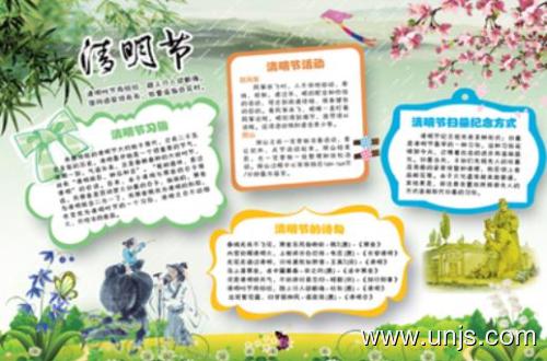 2020年清明文化手抄报 1