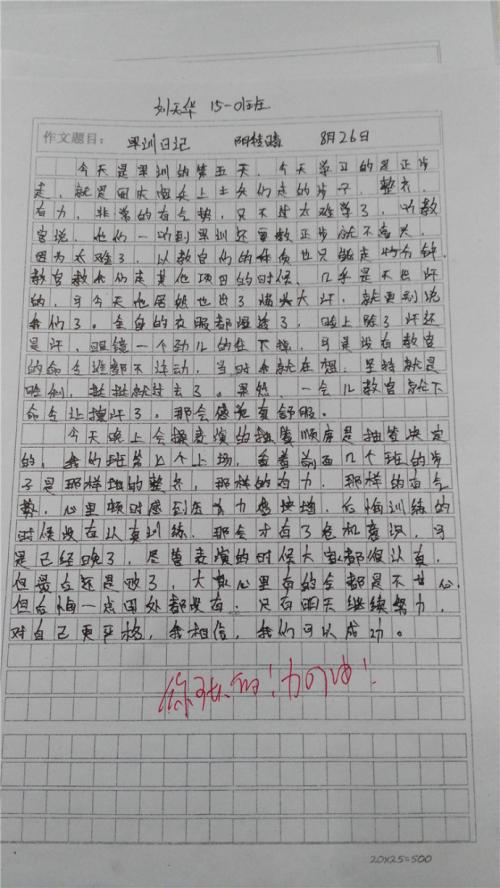 【精品】高中生军训日记4篇