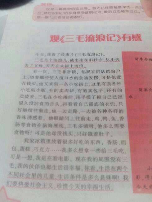 小鱼流浪记学生作文