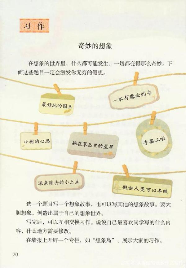 三年级下作文入门:奇思妙想