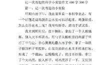 小实验大科学 科学现象作文700字