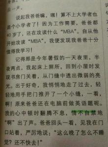 我的爸爸 初中生写人作文500字