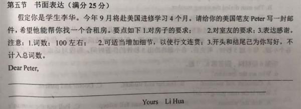 高三英语作文考场作文范文