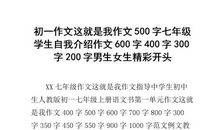 这就是我 个人自我介绍作文600字
