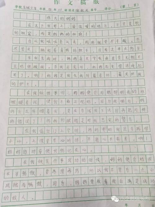 疯癫女孩 六年级写同学的作文500字