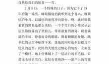 最好的作品 初一记叙文700字