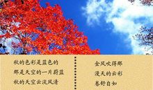 关于描写秋天的句子有哪些