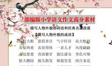 部编版小学语文作文高分素材：描写人物就用这些句子，保证得满分