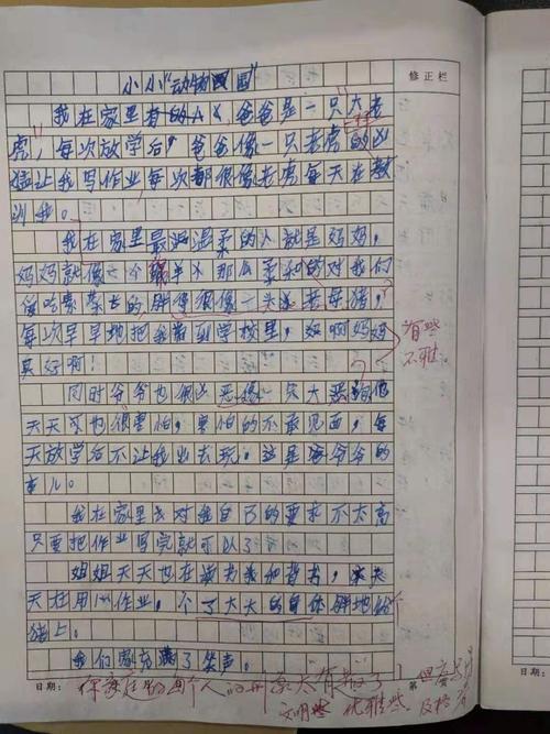 反锁 四年级记事作文300字