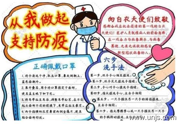2020年预防新型肺炎手抄报 1