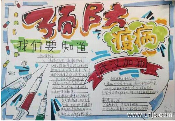 2020年预防新型肺炎手抄报