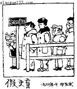 假文盲 六年级记叙文600字