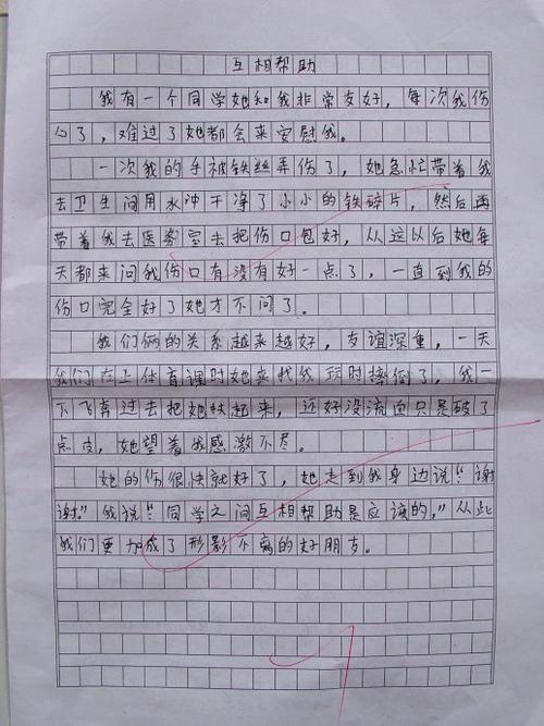 考卷发下来了作文550字