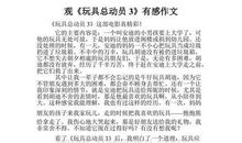 观《玩具总动员》之感 六年级观后感500字