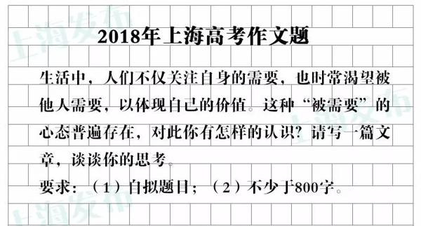 上海2020春季高考作文题出炉！（附近年作文题集锦） 22