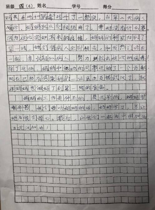 战疫，武汉不孤单 高三作文900字