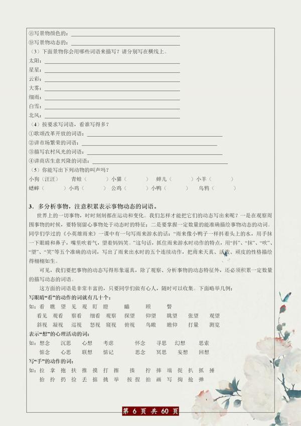 如果您的孩子正小学!请务必把这资料打印1份,作文“1分不丢”! 5