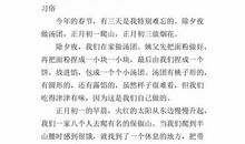 过年的传统习俗作文600字