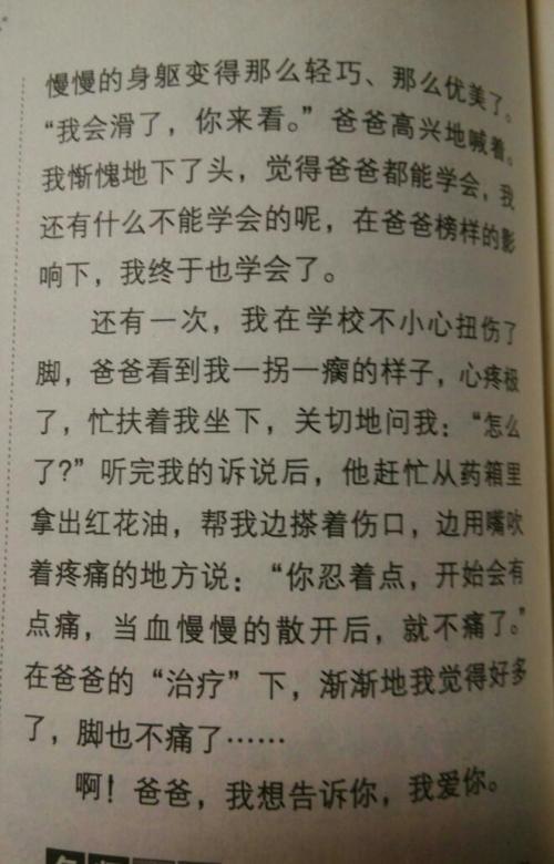 父亲节的作文：难忘的父亲节_450个单词
