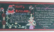 小学生圣诞节英语黑板报