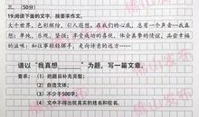 2007年义乌市中考作文题