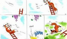 二年级看图写话：狐狸吃葡萄_450字