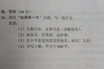 2011年上海高中入学考试作文主题：悄悄提醒