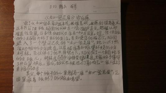 读二年级后：读完650字后的“秘密花园”