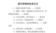 描写亲情的好段_1500字