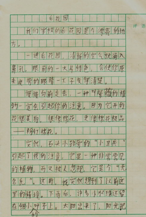 小生初作文写作指导：写作材料积累_1200字