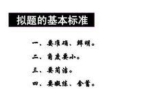 小升初作文指导：标题怎样画龙点睛_1500字