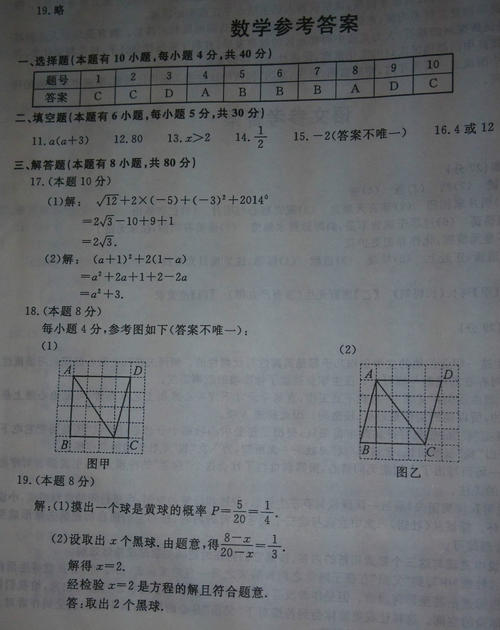 2014浙江温州高中入学考试组成：换个地方