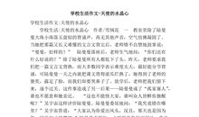 [PK赛]关于雪的作文：冬天的天使_750字