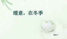 冬日中的美好_800字