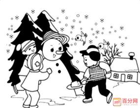 堆雪人的组成：堆雪人700字