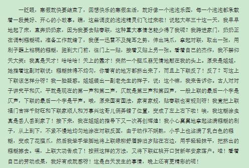 小学二年级写作活动作文：作文two_500字
