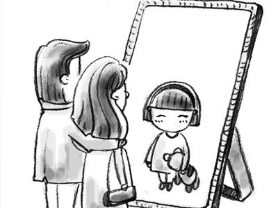 镜子里的童年_700字
