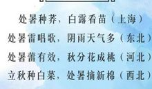 关于处暑的作文：处暑气候_900字