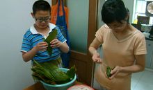 我学会了包棕子_450字