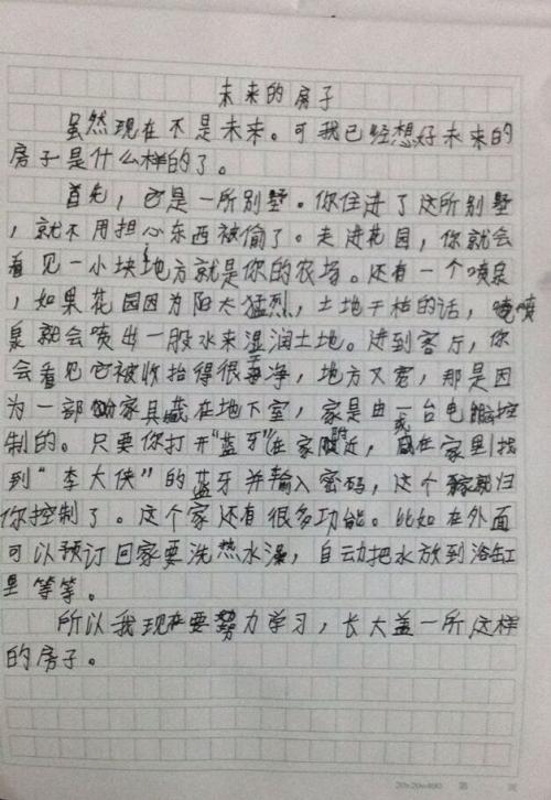 未来的房子_700字