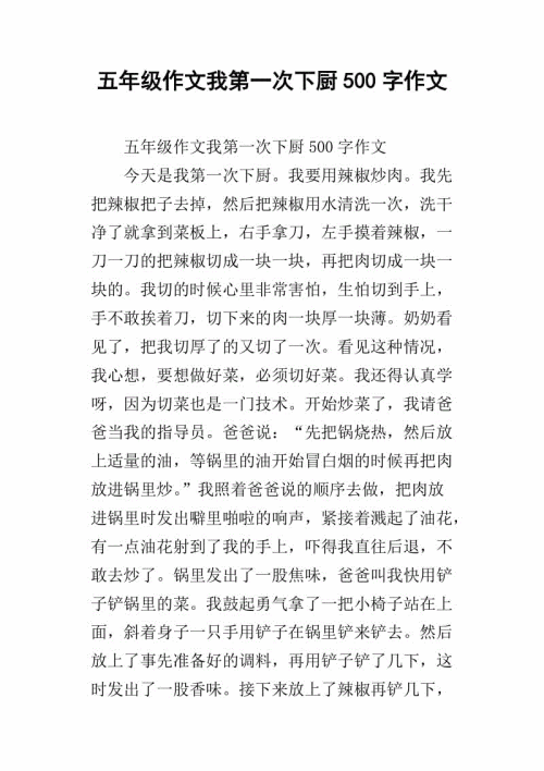 首播_500字