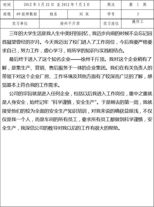 机械专业实习总结报告（1）