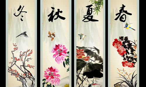 古诗春，夏，秋，冬_750字