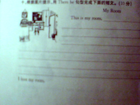 五年级英语作文：我的图片_350字