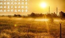 秋天好段好句：我喜欢秋天_550字