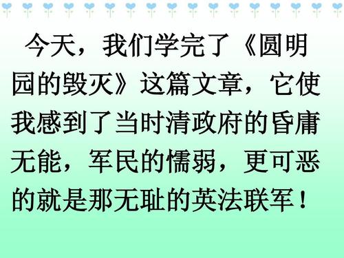 阅读《颐和园的毁灭》后，不要忘记民族屈辱和振兴中华思想_400字