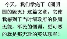 不忘国耻 振兴中华——读《圆明园的毁灭》有感_400字