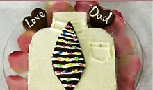 父亲节的足球蛋糕_150字